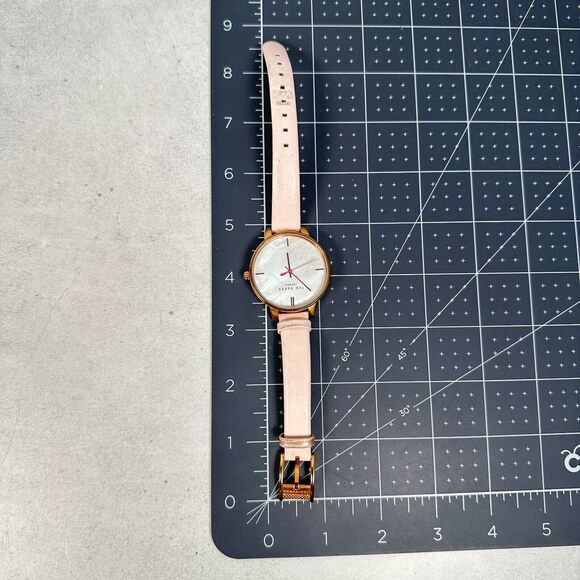 Ted Baker Watch 38mm Bow MOP Dial Kate Rose Gold Tone Pink Band New Battery - Picture 11 of 11